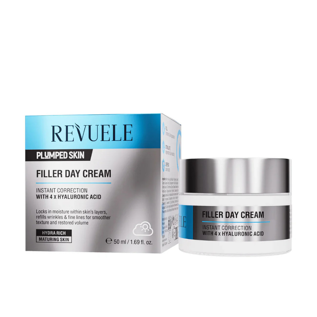 REVUELE Filler Day Cream 50 ml – Crème de Jour Repulpante et Hydratante