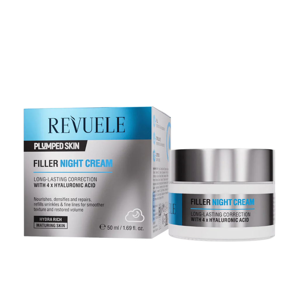 REVUELE Filler Night Cream 50 ml - Crème de Nuit Repulpante et Régénérante
