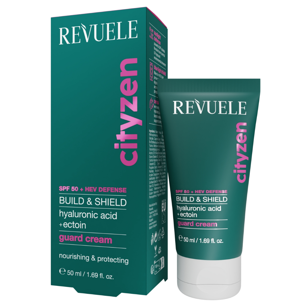 REVUELE Build & Shield Guard Cream - Crème Protectrice SPF50 Anti-Pollution