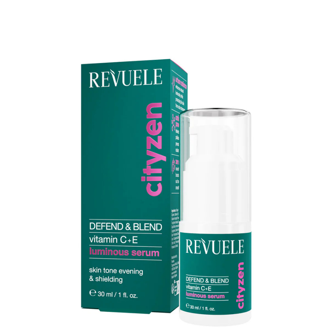 REVUELE Defend & Blend Luminous Serum 30 ml - Sérum Lumineux Antioxydant à la Niacinamide et Vitamines C & E