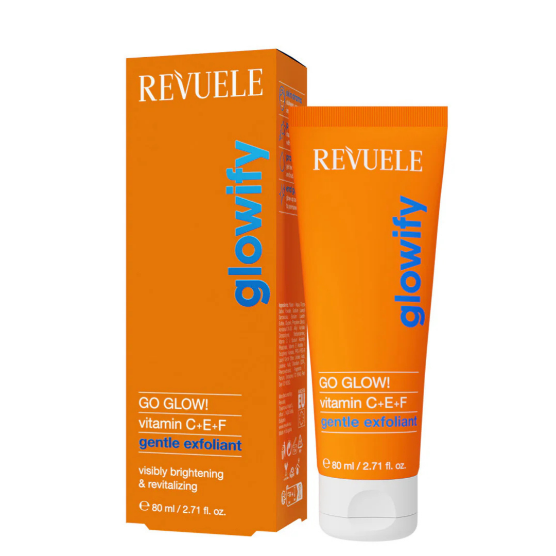 REVUELE Go Glow! Gentle Exfoliant Vitamin C+E+F - Exfoliant Doux Éclat aux Vitamines C, E et F