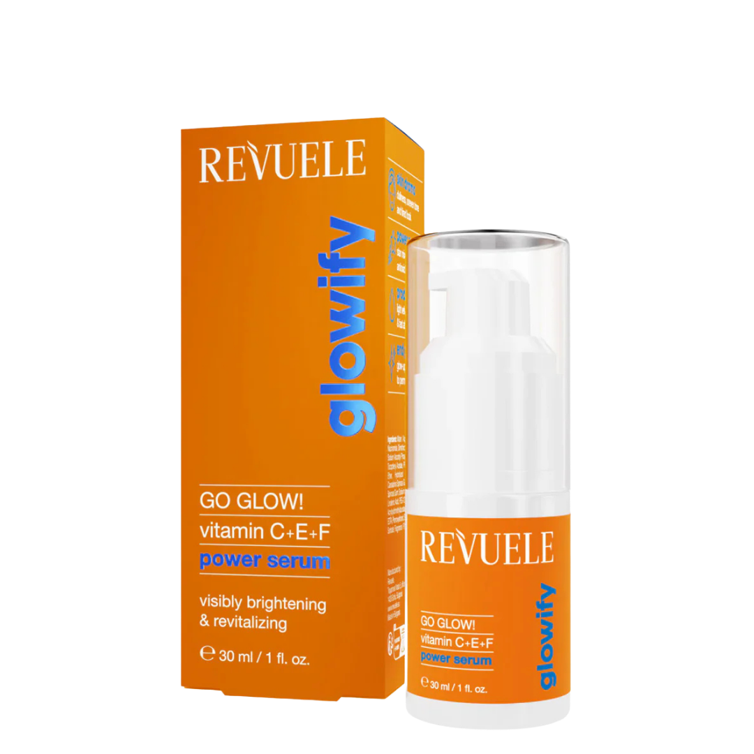 Go Glow! Power Serum Vitamin C+E+F 30 ml - Sérum Éclat aux Vitamines C, E et F