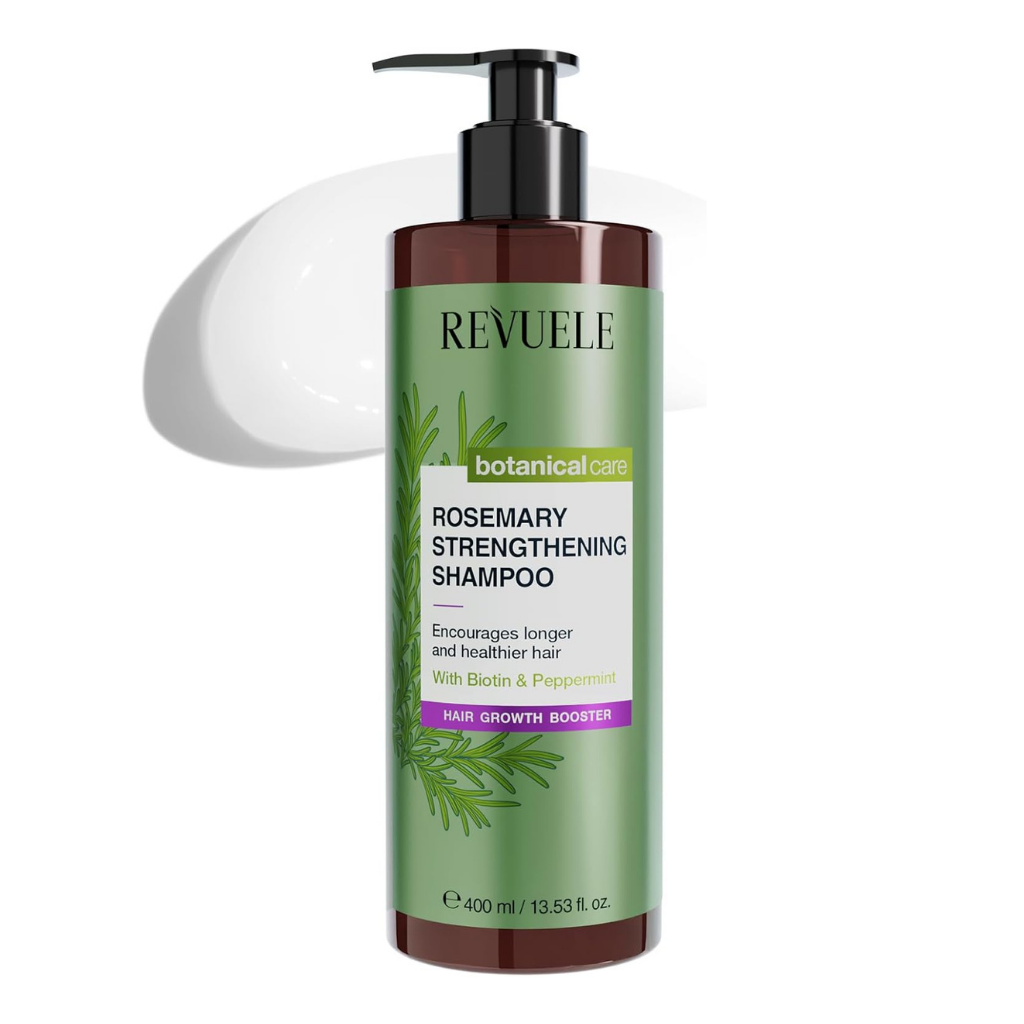 REVUELE Double Rosemary Strengthening Shampoo - Shampooing Fortifiant au Romarin pour Cheveux Plus Forts