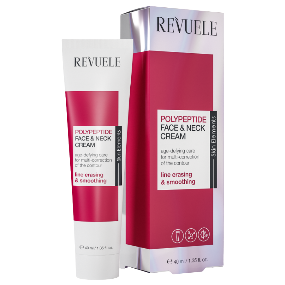 REVUELE Polypeptide Face & Neck Cream - Crème Raffermissante Visage et Cou aux Polypeptides, 40 ml